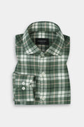 Pine Green Plaid Winter Flannel Shirt