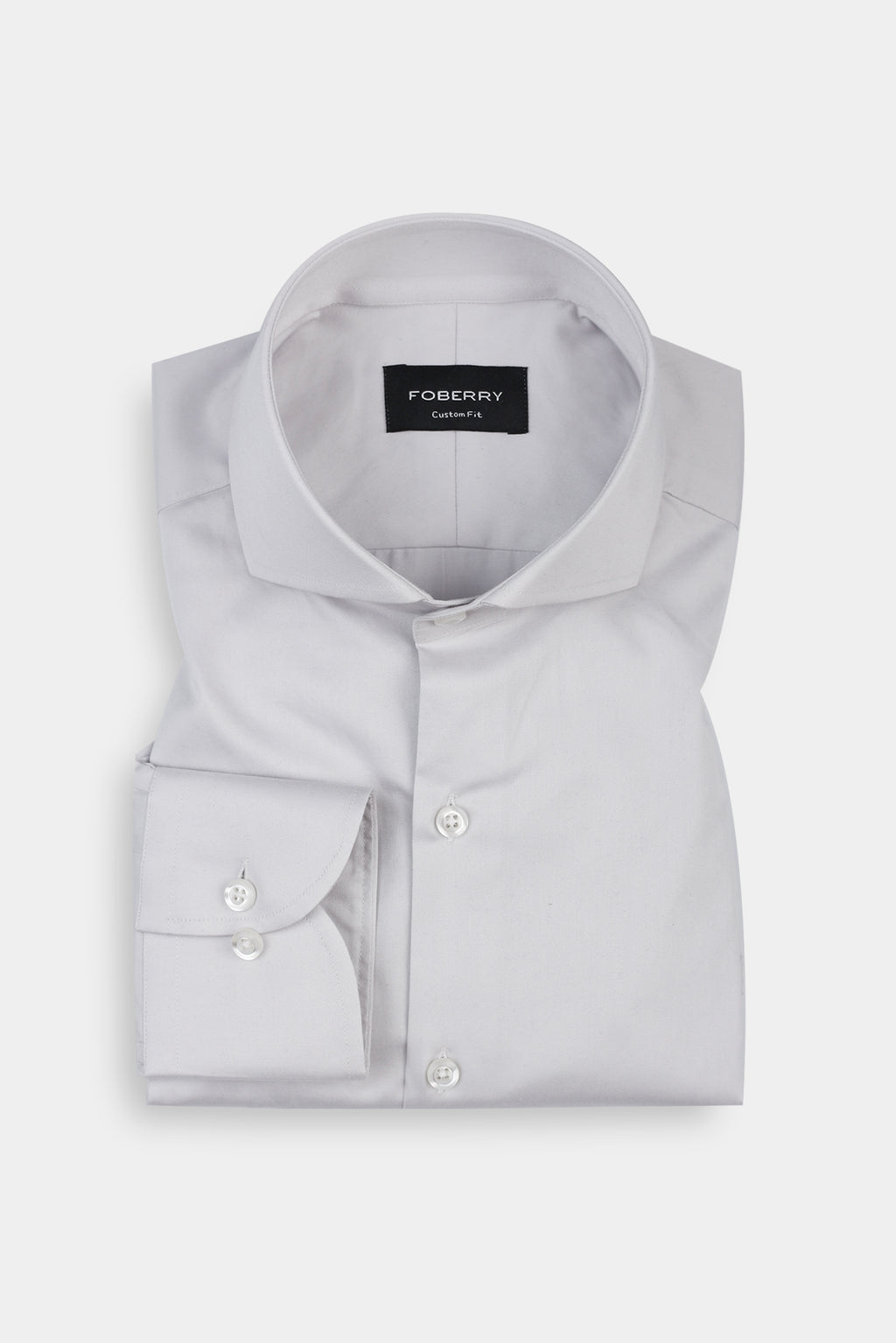 Ash Grey Egyptian Poplin Shirt