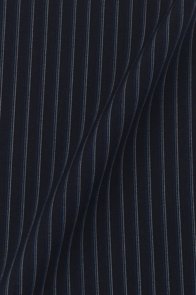 Blue And Black Hairline Striped