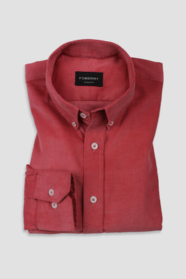 Salmon Corduroy Shirt - Foberry Pakistan