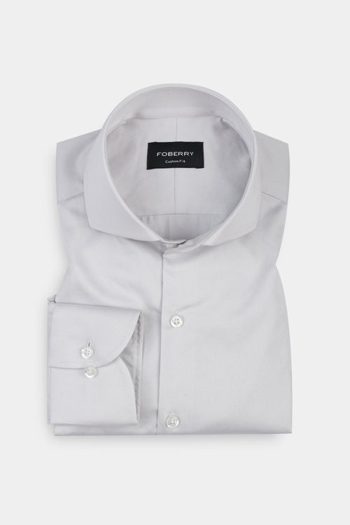 Ash Grey Egyptian Poplin Shirt