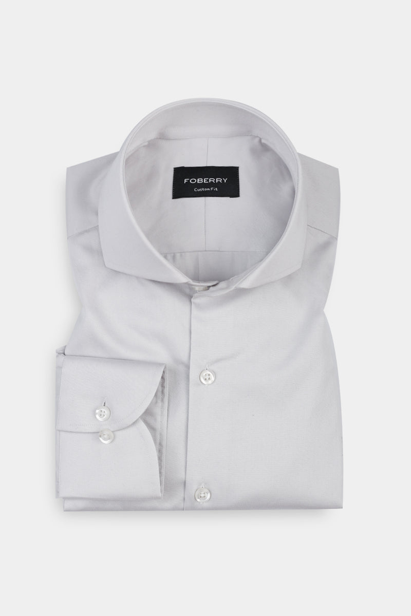 Ash Grey Egyptian Poplin Shirt