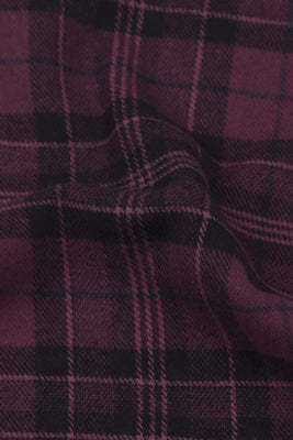 Magenta Tartan Winter Flannel
