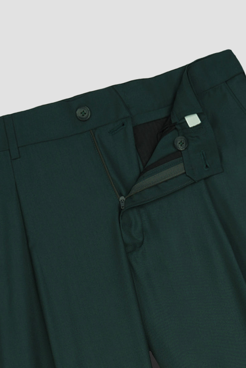 Forrest Green Tropical Wool Blended Dress Pant