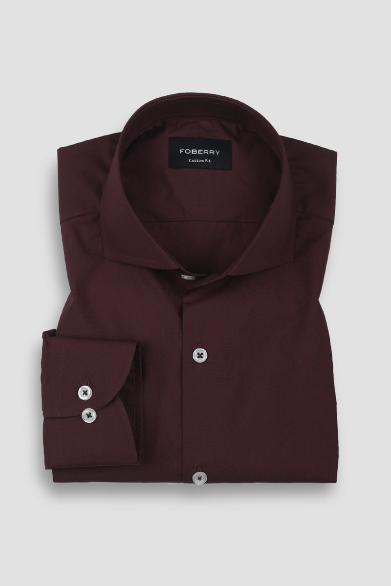 Soft Plum Poplin Shirt