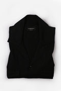 Black  Linen - Safari Shirt - Foberry Pakistan