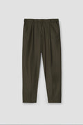 Olive Brown Tropical Wool Blended Dress Pant