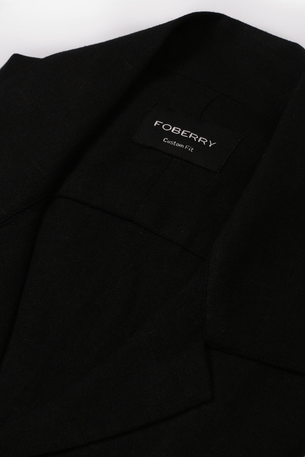 Black  Linen - Safari Shirt - Foberry Pakistan