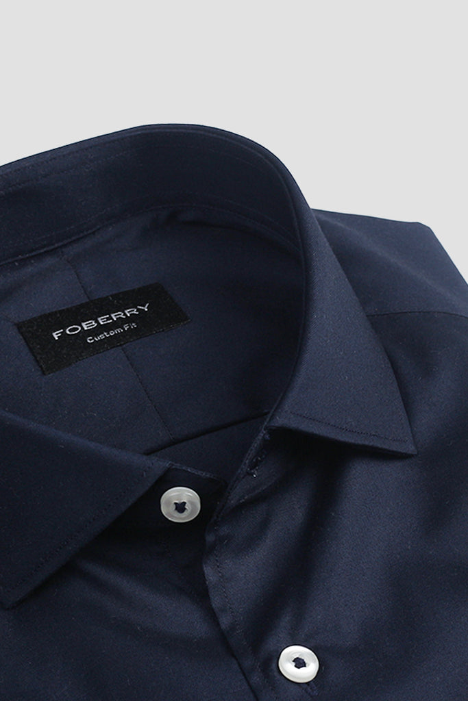 Soft Navy Blue Egyptian Shirt