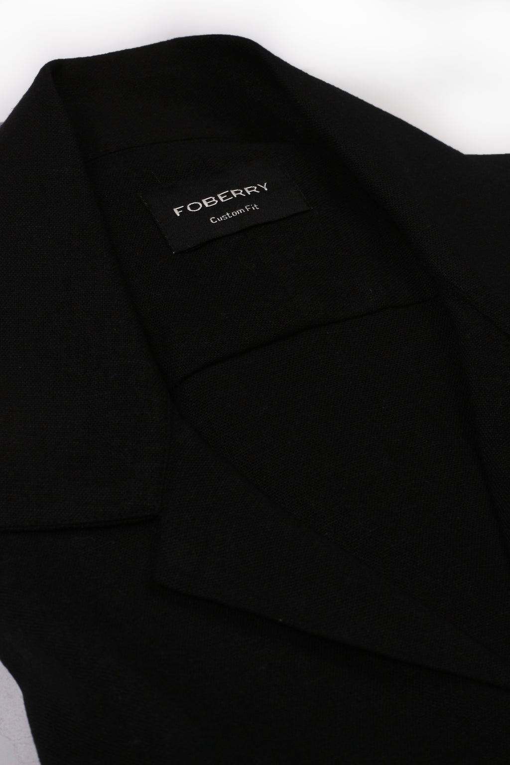 Black  Linen - Safari Shirt - Foberry Pakistan