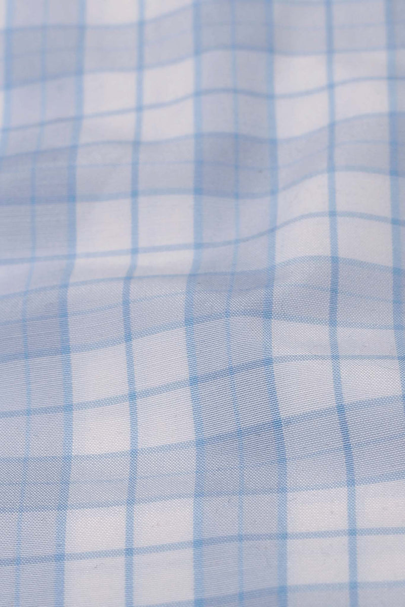 Sky Blue Tattersall Check