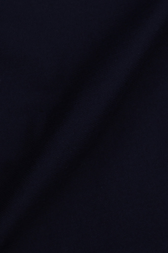 Navy Blue Herringbone Winter Flannel Shirt