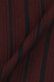 Crisp Maroon Balanced Stripes