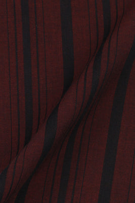 Crisp Maroon Balanced Stripes