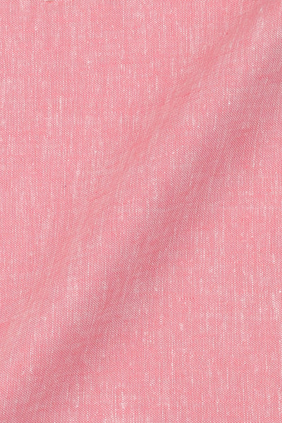Salmon Pink Irish Linen