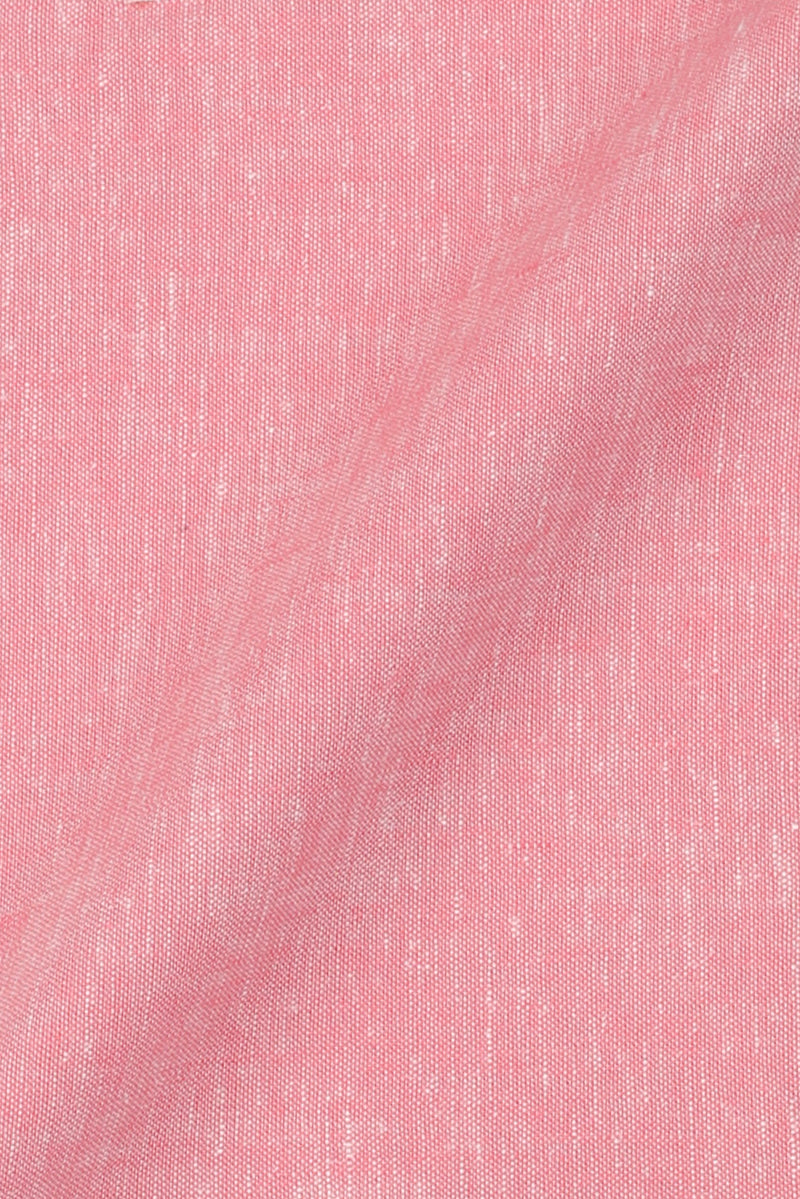 Salmon Pink Irish Linen Shirt