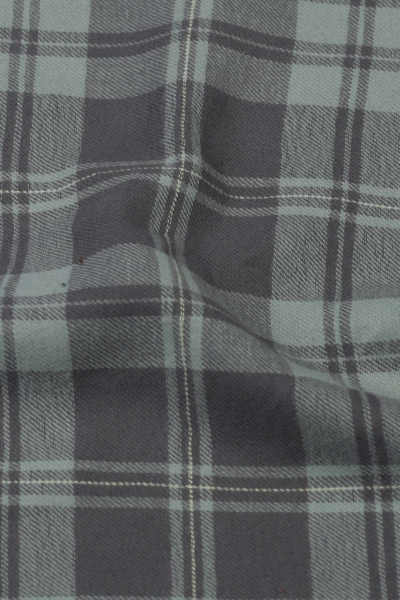 Sea Green Tartan Winter Flannel