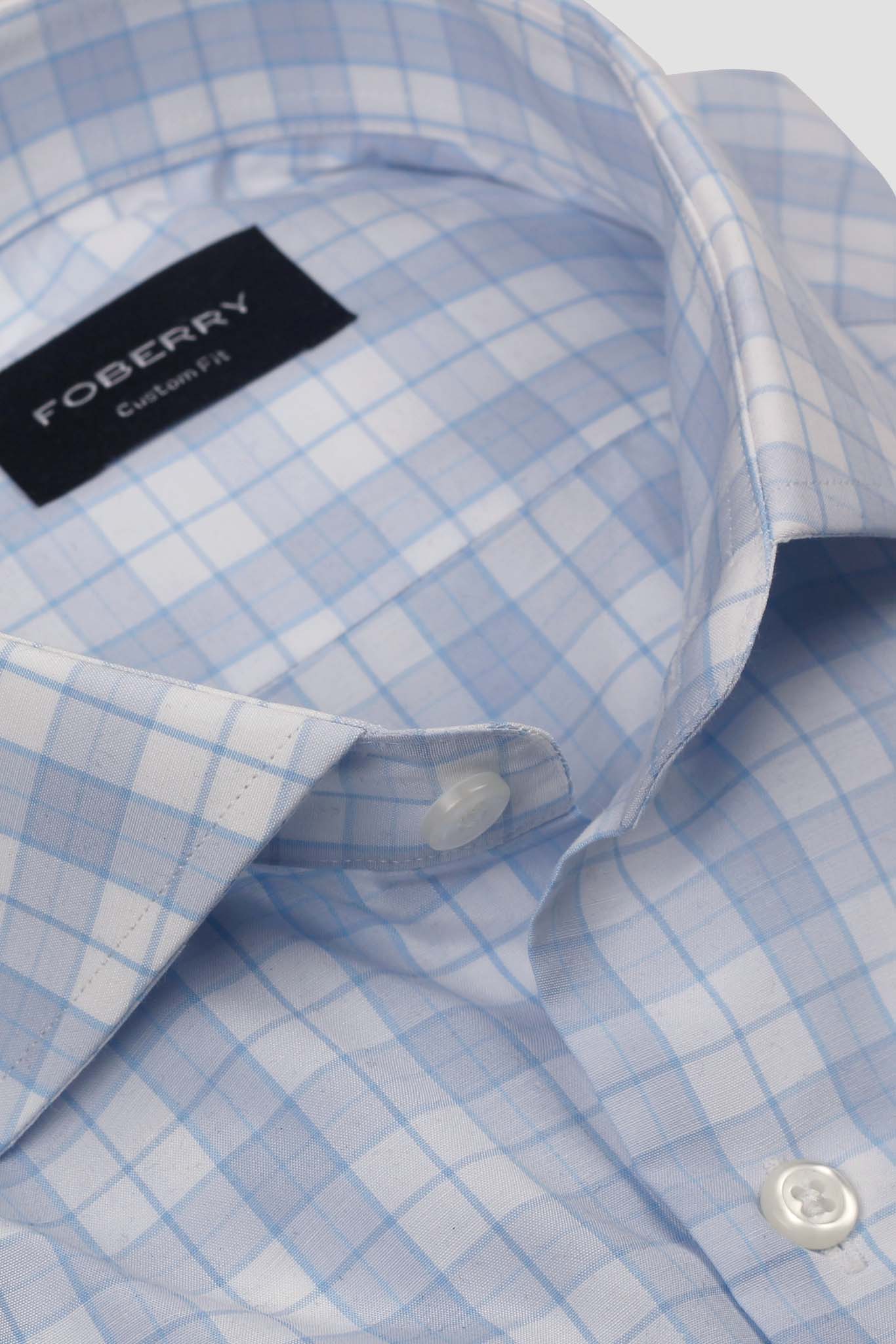 Sky Blue Tattersall Check Shirt