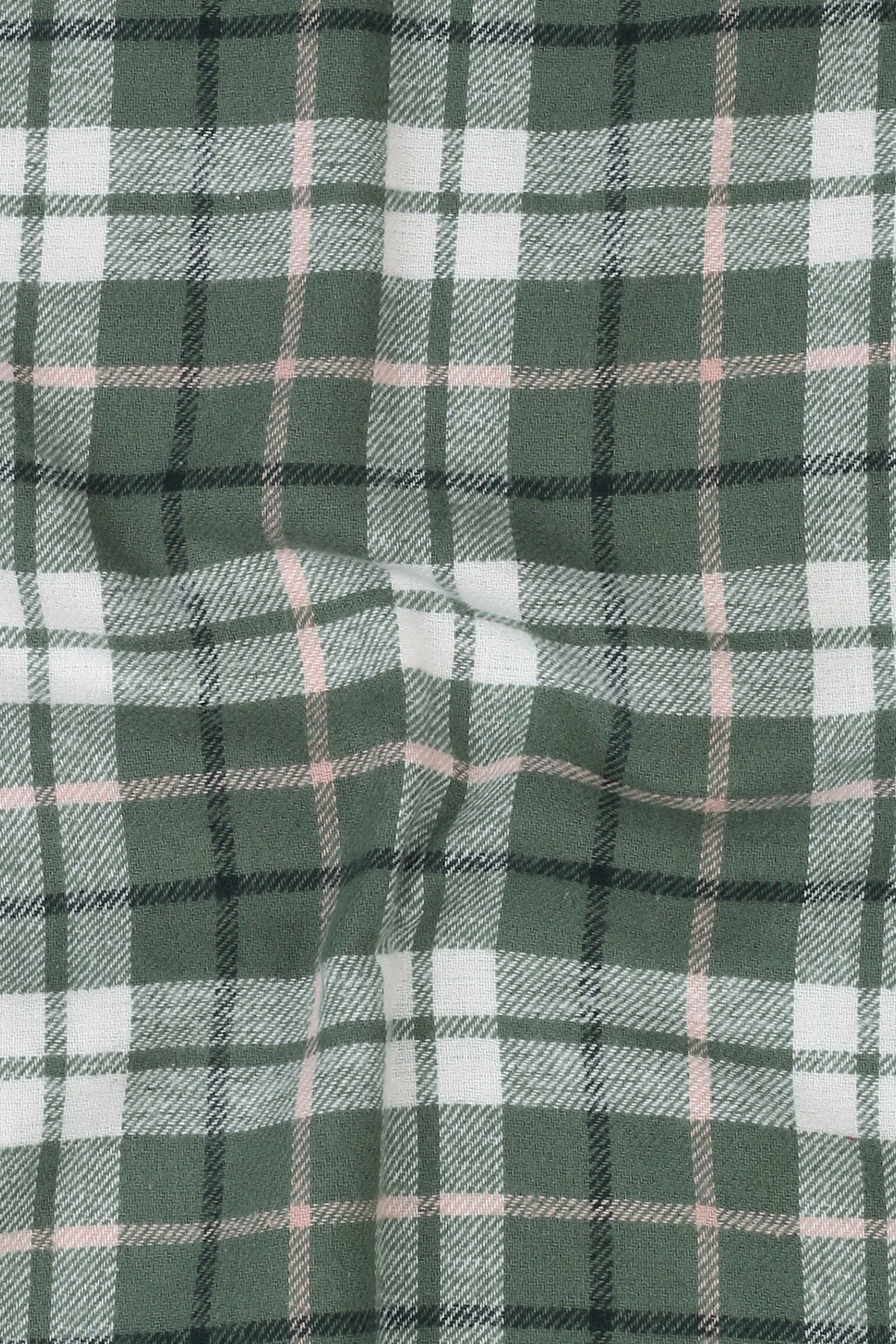 Pine Green Plaid Winter Flannel Shirt