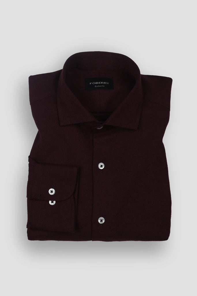 Maroon Winter Flannel Shirt