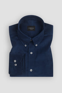 Soft French Blue Corduroy Shirt