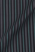Teal Green and Grey Striped