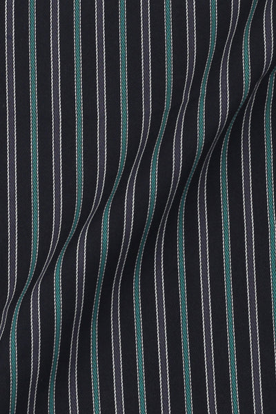 Teal Green and Grey Striped