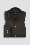 Soft Syrup Brown Poplin Shirt