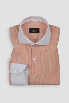 Orange Pinstripe Shirt