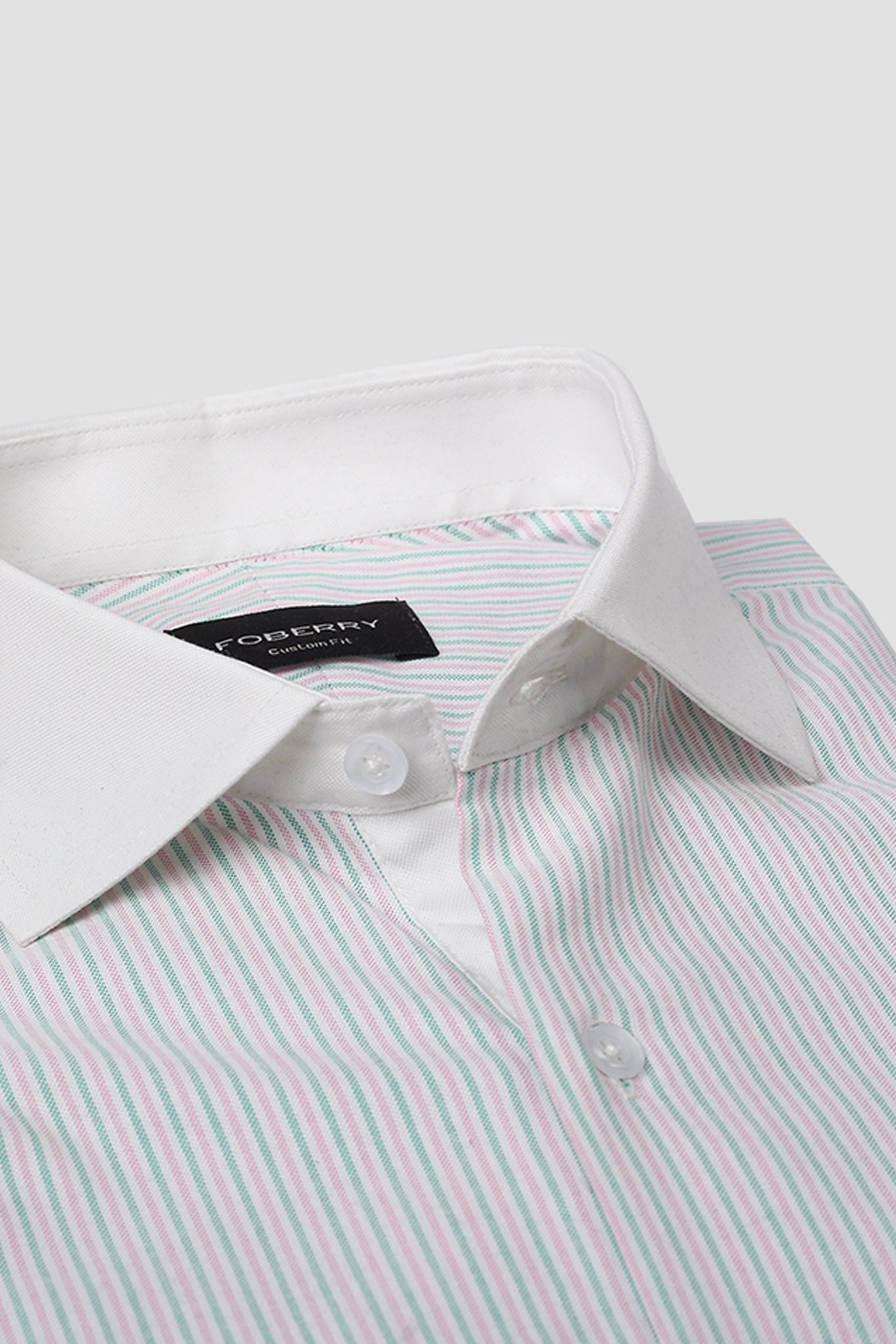 Green Pink Balanced Stripes Shirt