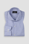 Azure Blue Plaid Shirt