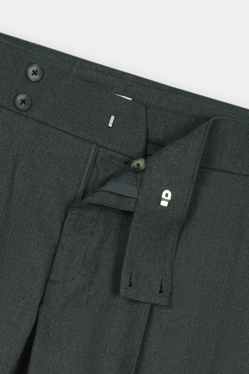 Olive Flannel Gurkha Trousers