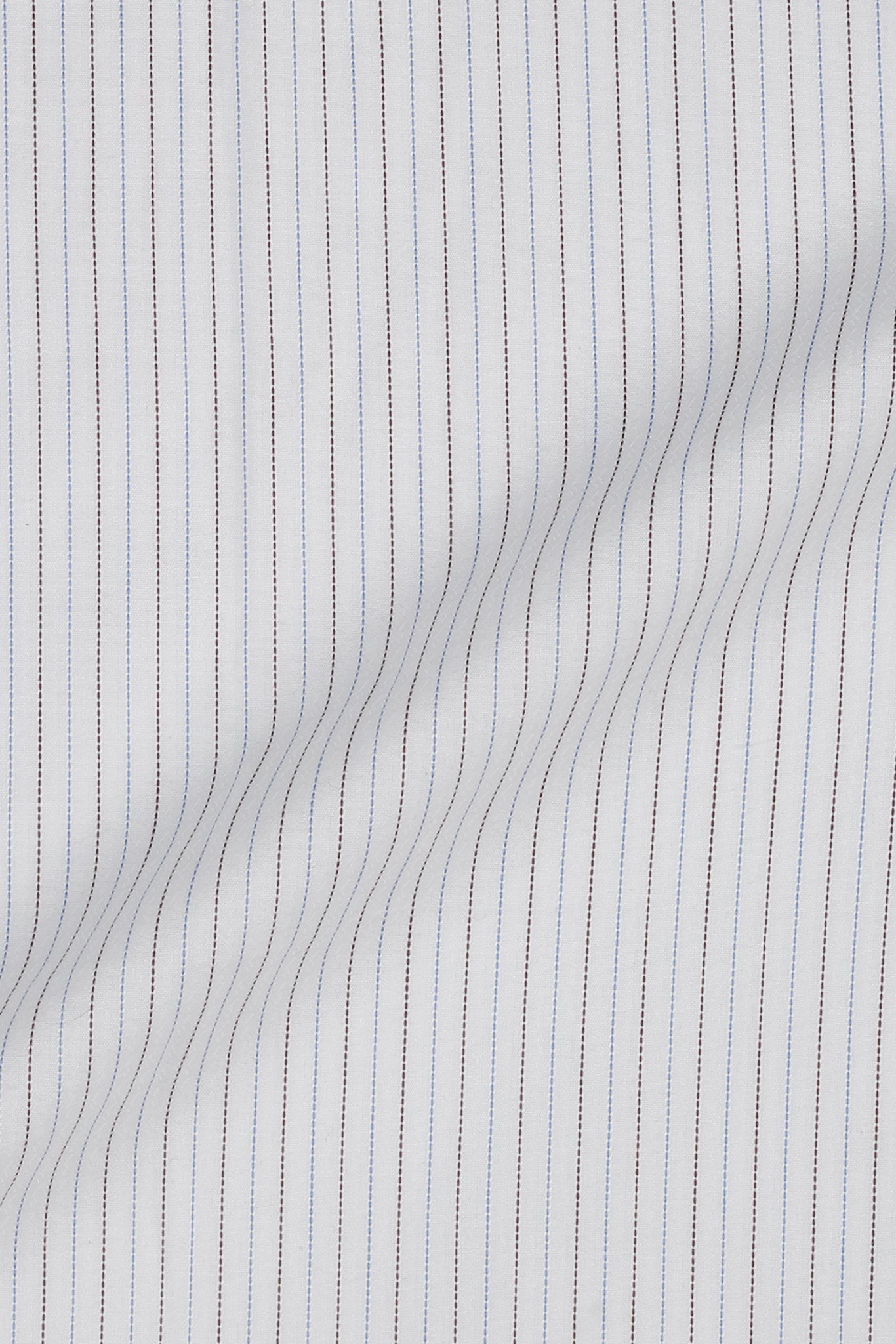 Brown & Blue Stitch Striped