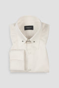 Ivory Egyptian Poplin Pin Collar Shirt