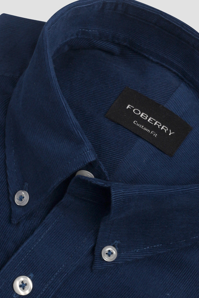 Soft French Blue Corduroy Shirt