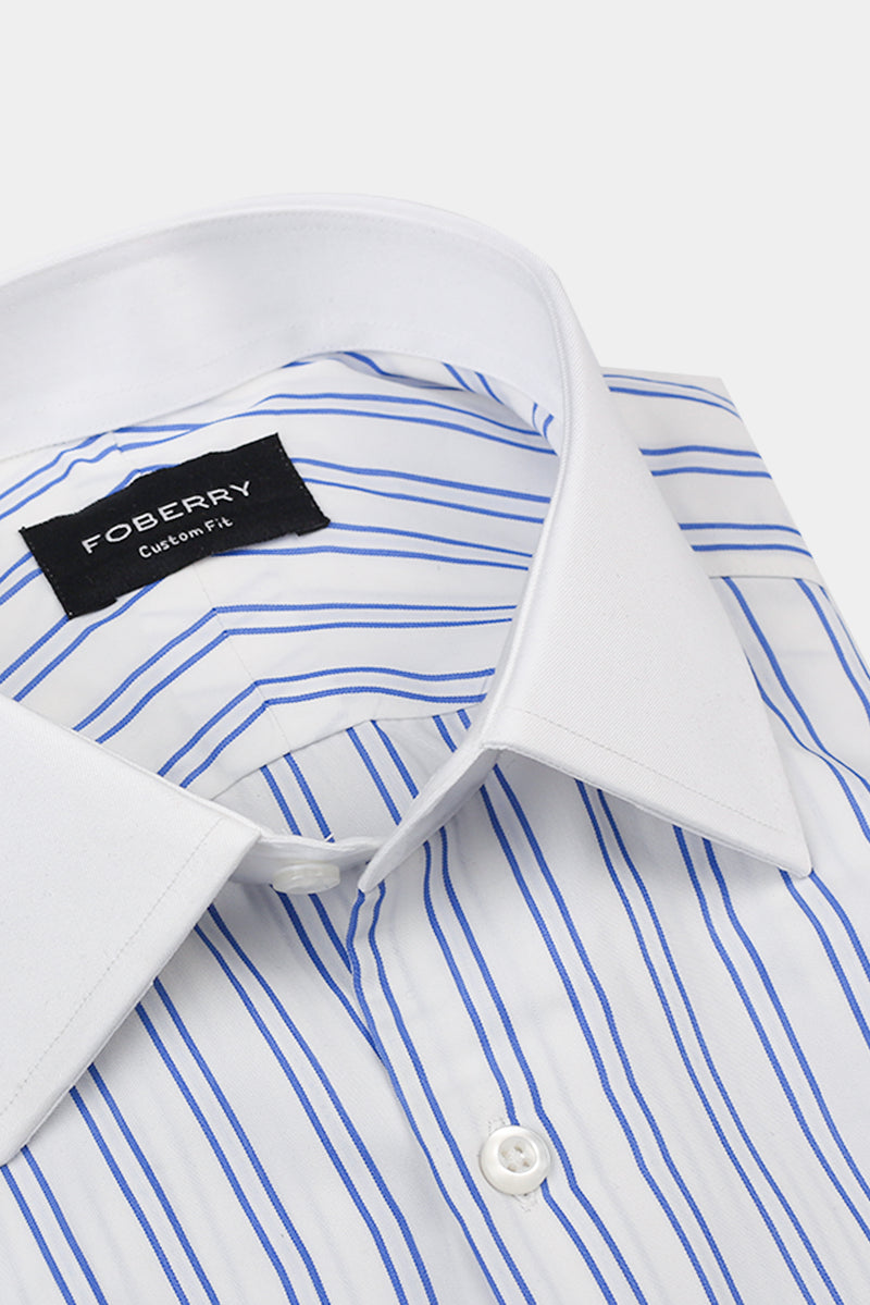 Royal Blue Dual Striped Shirt