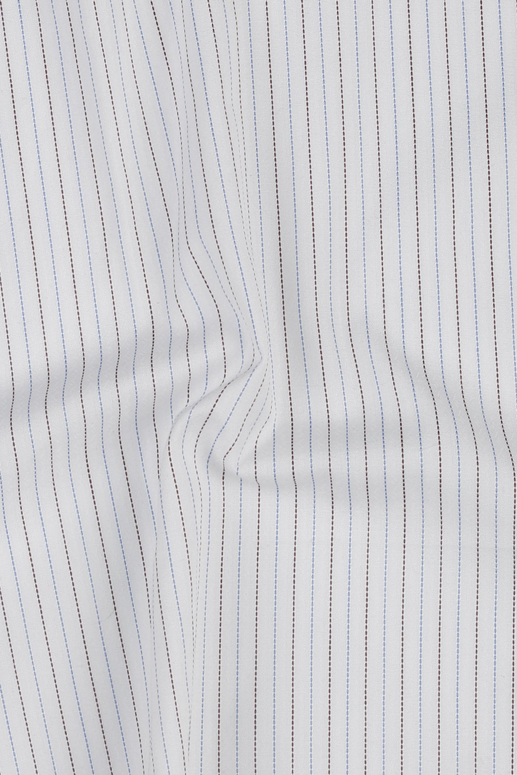 Brown & Blue Stitch Striped
