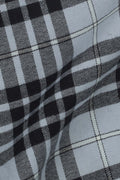 Sky Blue Tartan Winter Flannel