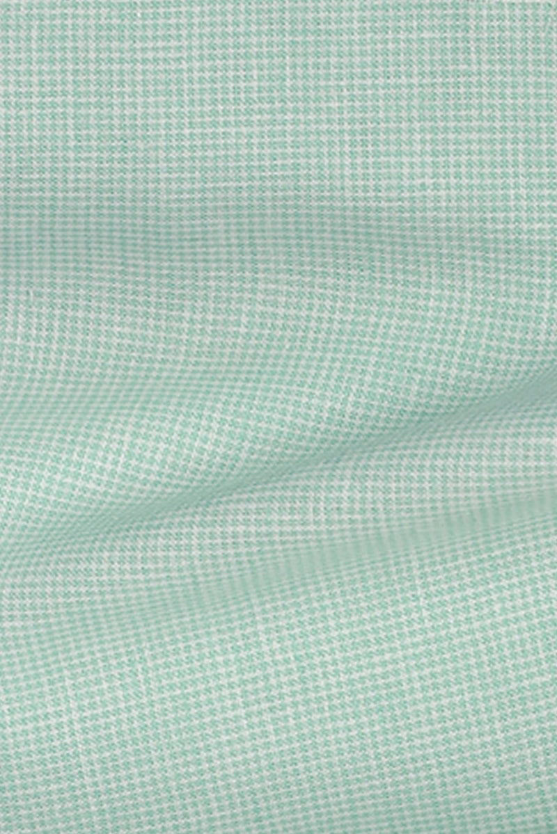 Pastel Green Structured Cotton Linen Shirt