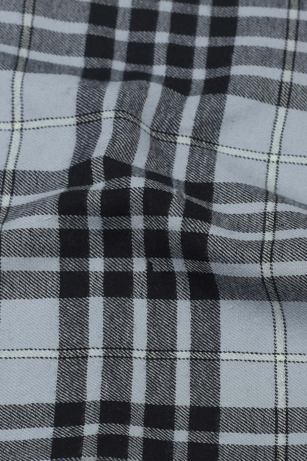 Sky Blue Tartan Winter Flannel