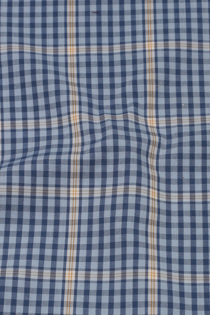Sky Blue & Yellow Tartan Shirt