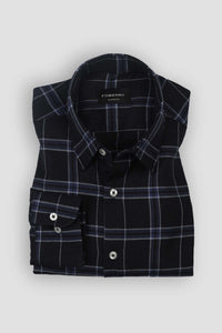 Blue Tartan Winter Flannel Shirt