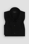 Soft Black Twill 2 Ply Cotton Shirt