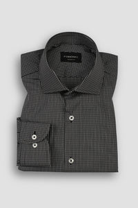 White & Black Watch Check Shirt