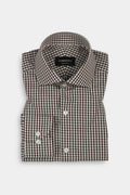 Mustard Brown Gingham Shirt