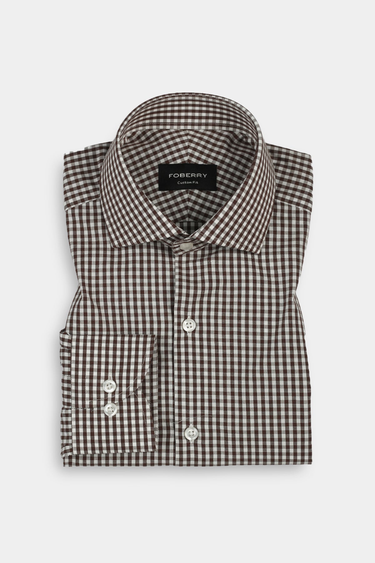 Mustard Brown Gingham Shirt