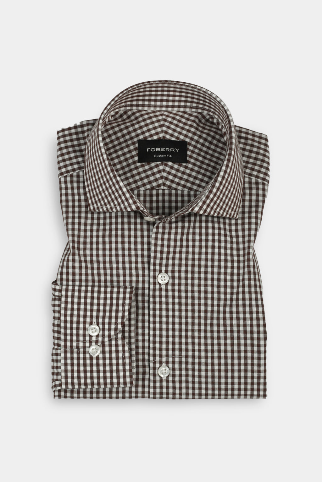Mustard Brown Gingham Shirt