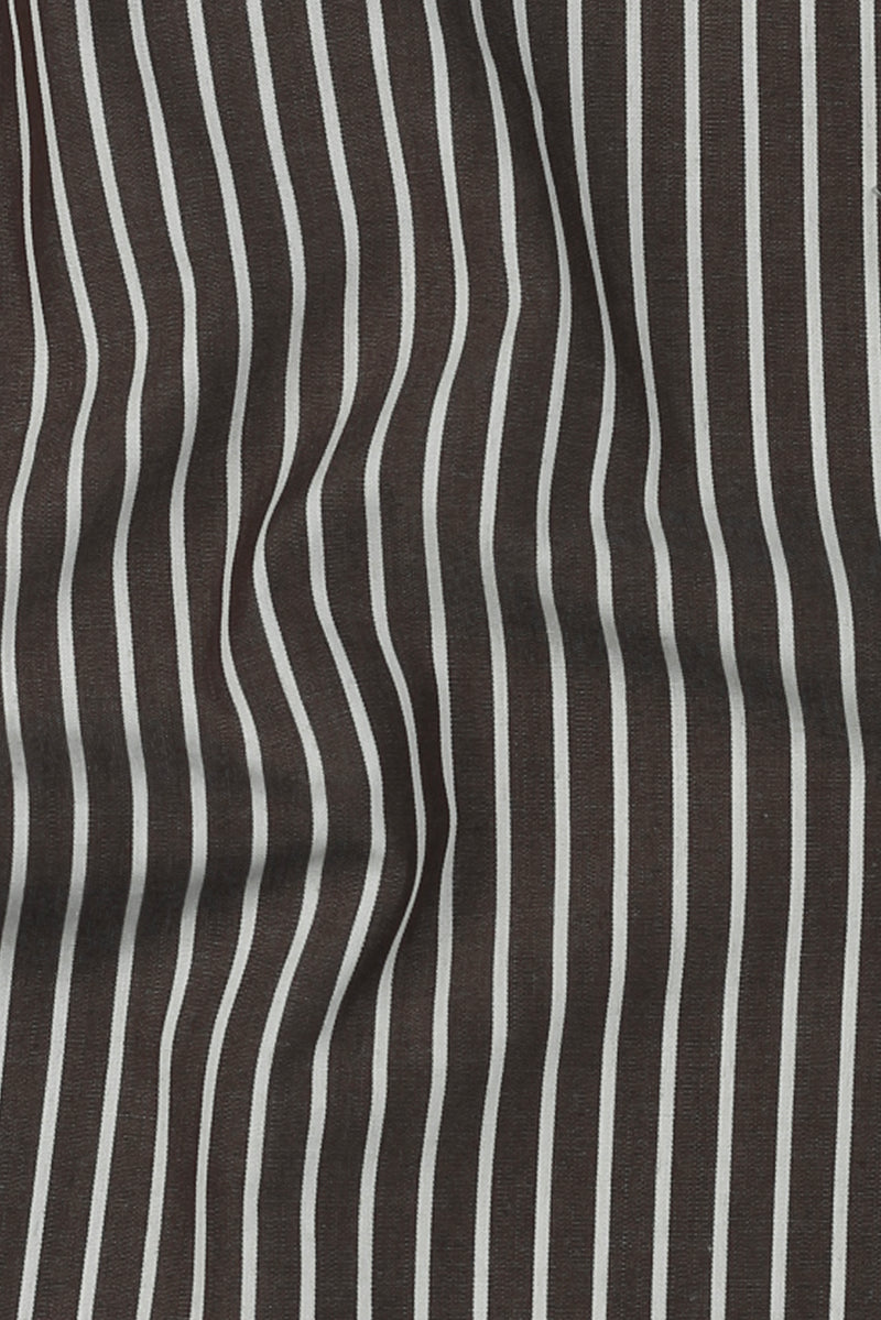 Dark Wood Brown Striped