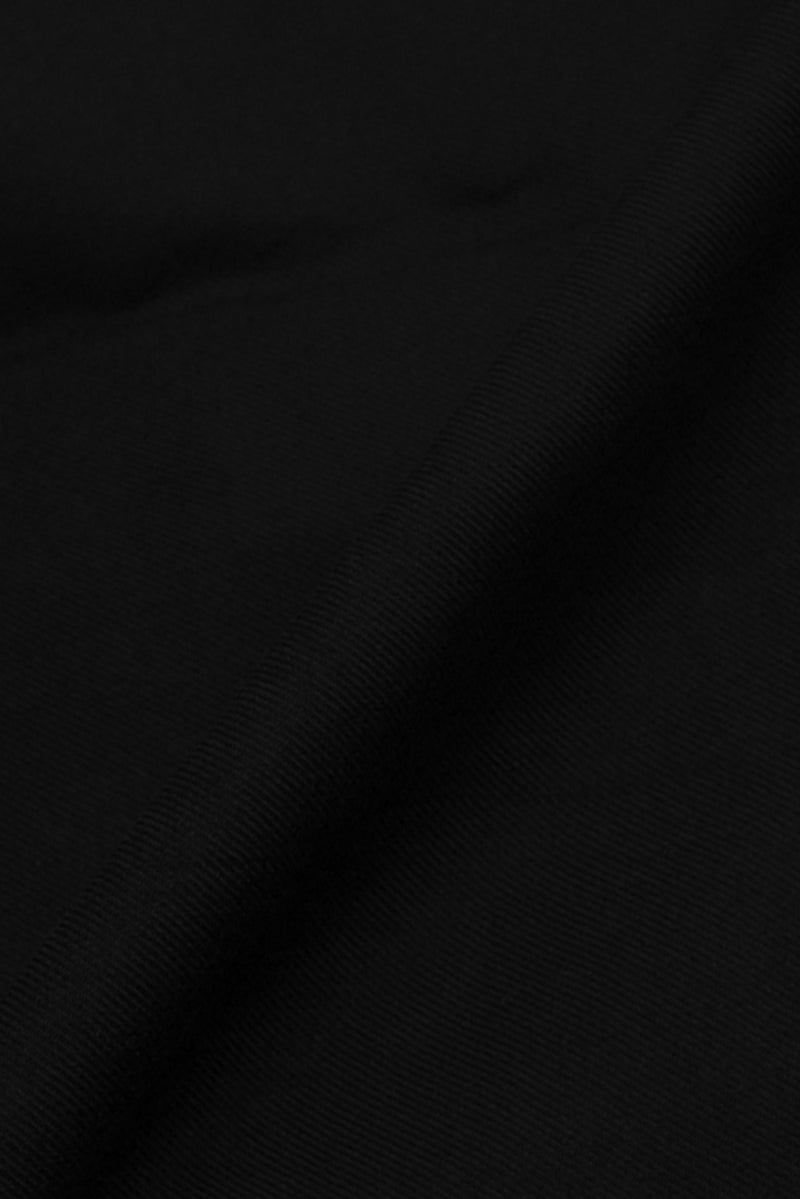 Soft Black Twill 2 Ply Cotton