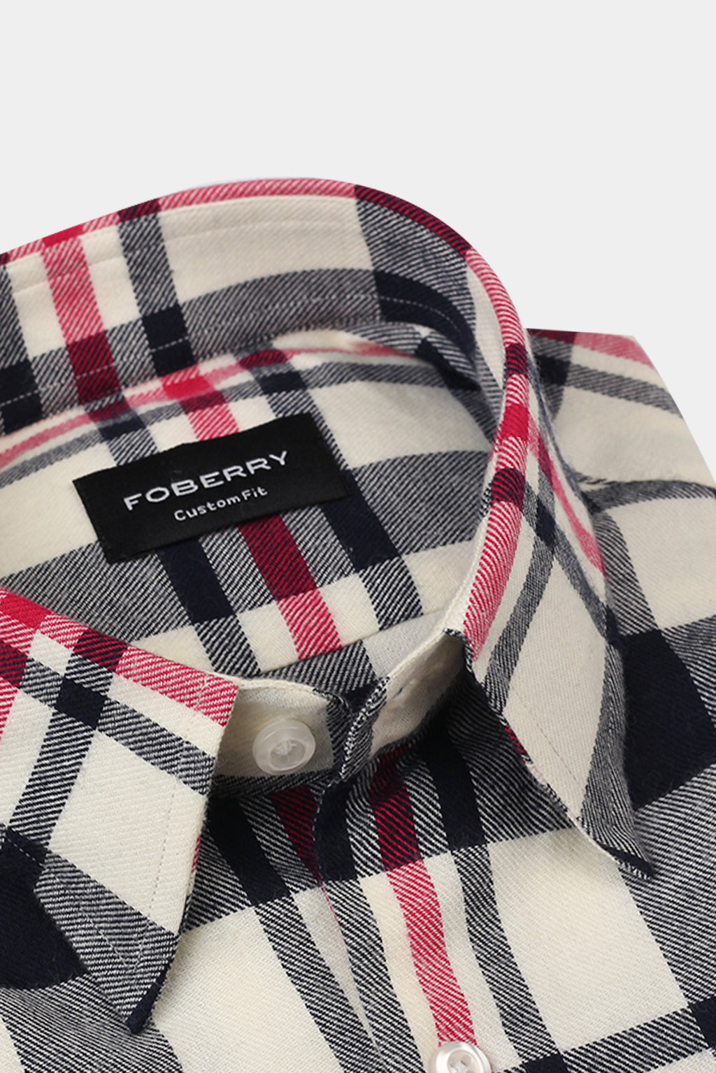 Blue & White Grid Winter Flannel Shirt